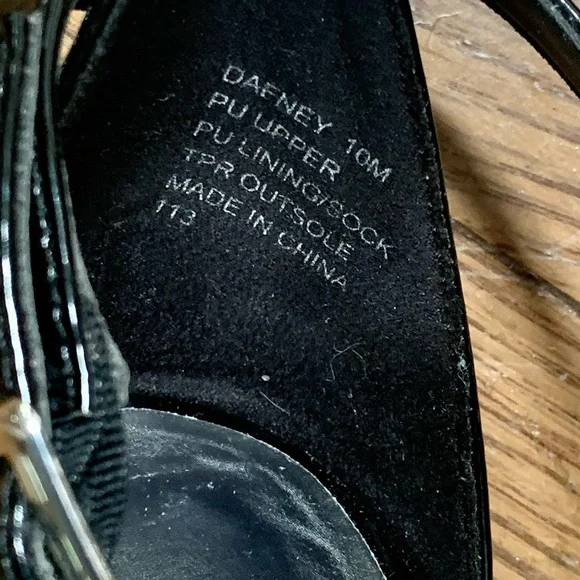 Women’s Madden Girl “Dafney” Black Patent Dress Sandal Size 10M - Picture 6 of 8